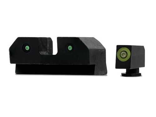 XS Sight Systems RDE Night Sights Green Glock 17 19 22-24, ETC # GL-R012P-6G