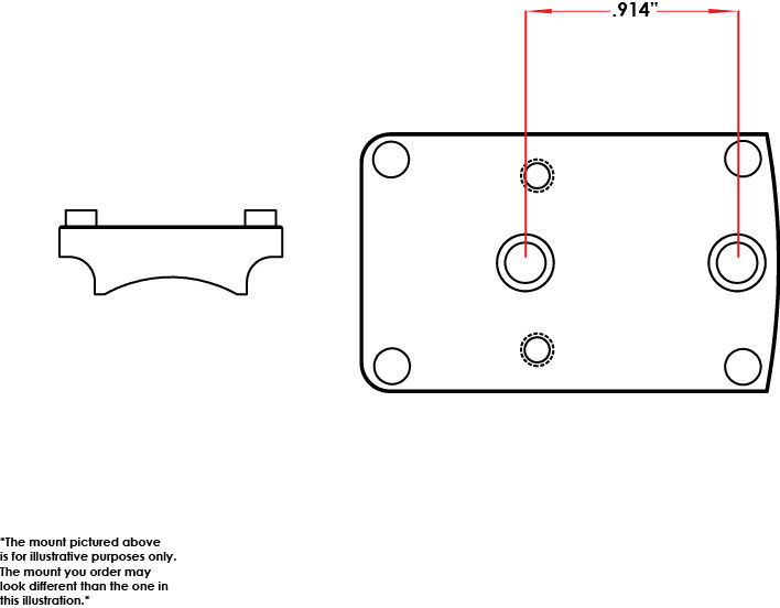 EGW Red Dot Sight Mount for Savage, Stevens 301 12 and 20 Gauge Models # 49286
