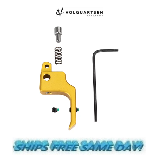 Volquartsen 19.22 Trigger Flat Ruger Mark 3 4 MK IV III & 22/45 Gold # VF4FT-G