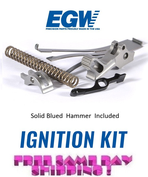 EGW Ignition Kit for 1911 w/ Solid Blued Hammer, 5 Parts Included NEW # 10206KIT