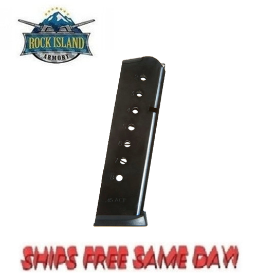 Rock Island/Armscor 1911 FS A1 45 ACP 8 Round Mag, Blued NEW! # 54169ACT