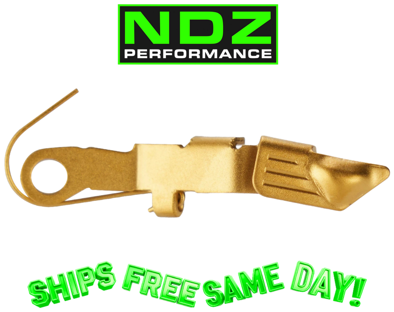 NDZ Glock OEM Extended Slide Stop Release Cerakote GOLD New! GLK-SP07496-PVD01