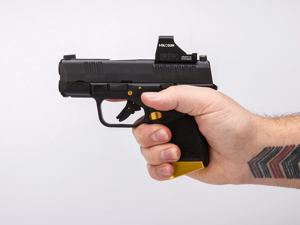 Extended Magazine Release Springfield Hellcat & Hellcat Pro Black HCT9-MR-X-BLK