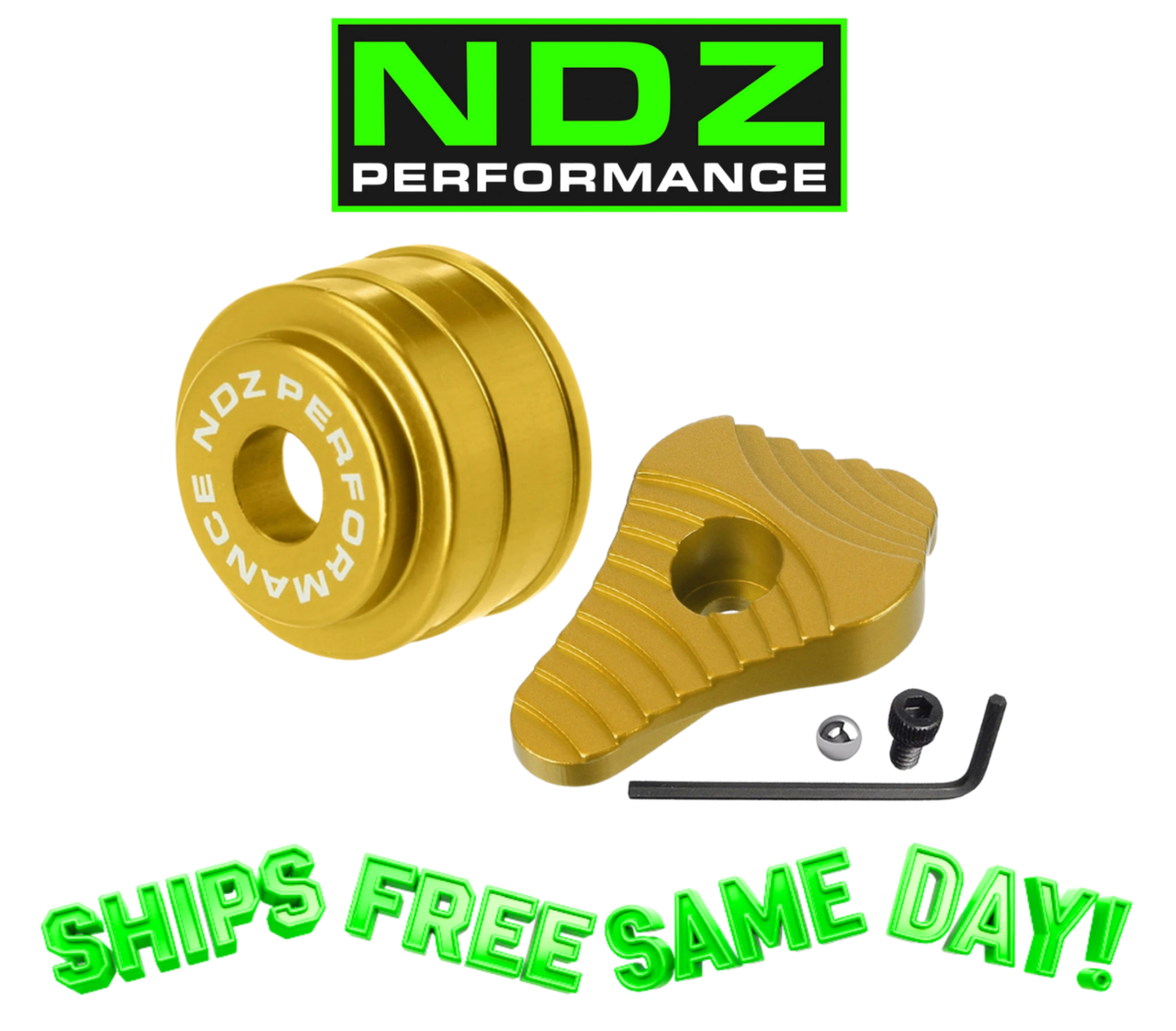 NDZ Mossberg 500 535 590 835 930 Safety & Follower NDZ-MOS-ES-V2-FOL-001-TGLD