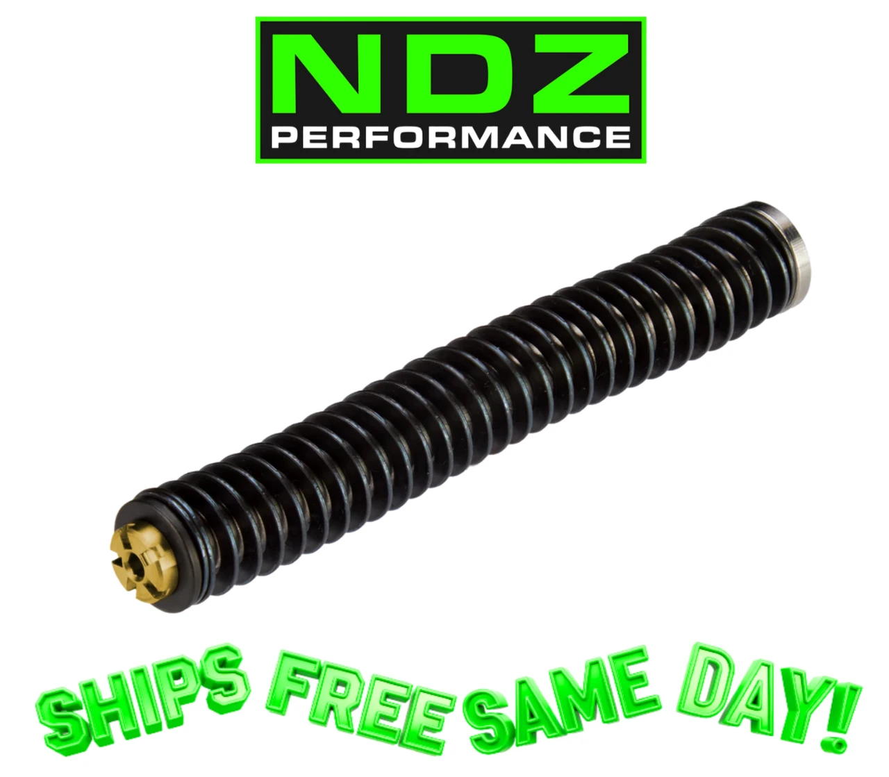 NDZ Glock 19 45 Gen 6 Guide Rod Assembly 15 lb. Gold NDZ-GRA-G6-G19-GLC15-PVD01