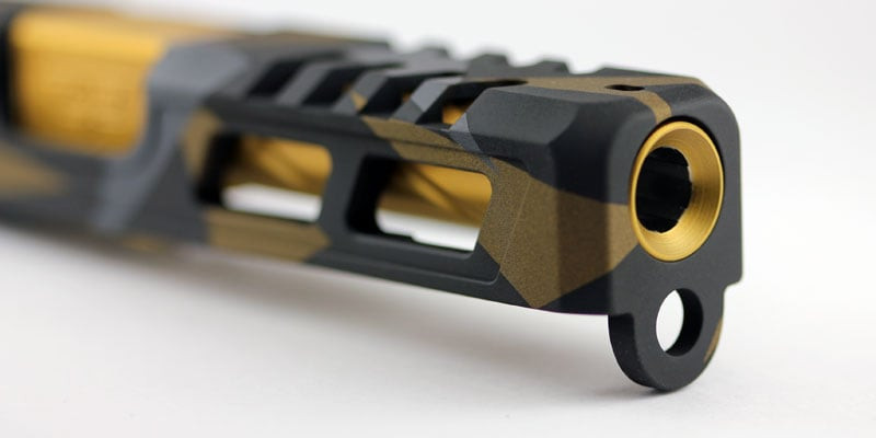 Zaffiri Flush and Crown Barrel for Glock 17 Gen 5 Gold PVD BA-G17G5-FC-GLD