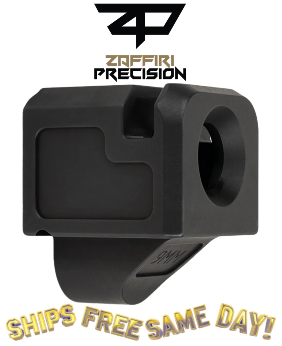 Zaffiri Blowhole Compensator Glock 9mm G 1-5 Black Nitride New! COMP-TH-G1917-BN