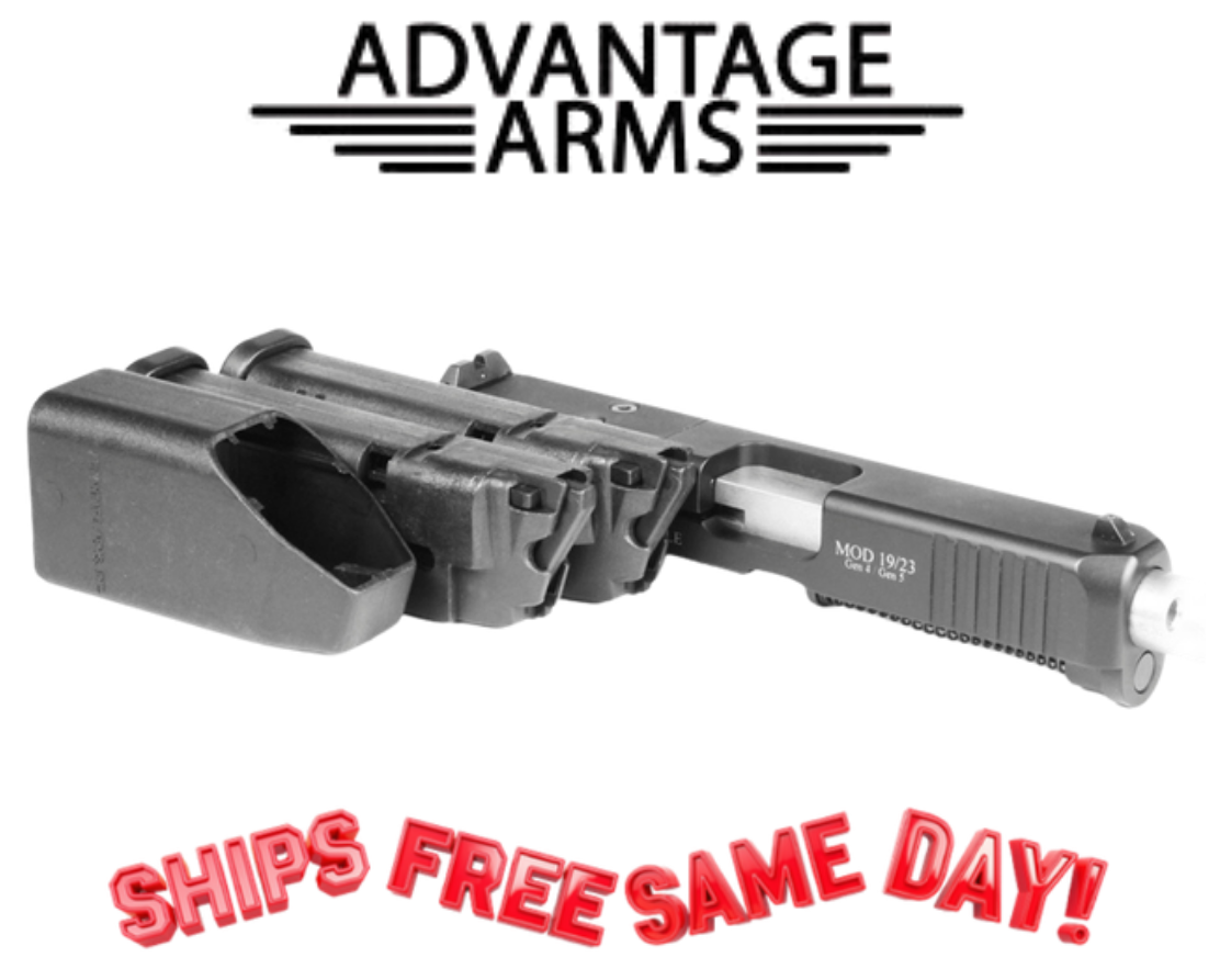 Advantage Arms 22 LR Conversion Kit G 19 23 32 38 Gen 4 - 5 RMR Cali Compliant