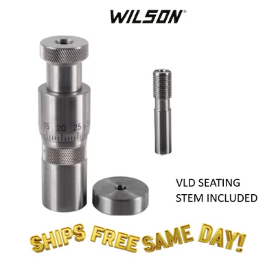 LE Wilson Micrometer Seater Die w/ VLD Seating Stem 338 Lapua # S33-8LPVLD