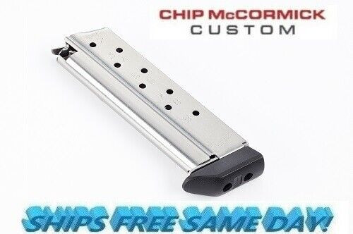 Chip McCormick Match Grade 1911 Mag  9 Round, SS w/ Base pad for 9mm M-MG-9FS9-P