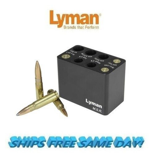 Lyman MSR Multi-Cal Ammo Checker Cartridge Gauge 223 Rem, 300 AAC, etc 7833003