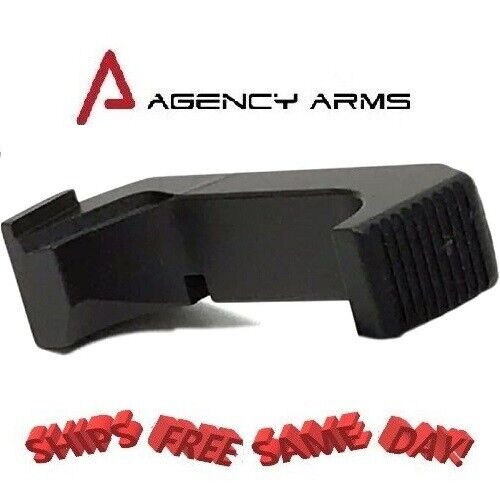 Agency Arms Magazine Release Glock 43 Aluminum, Black, NEW! # MR-G43-B