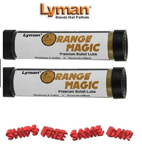 Lyman Pair of  Orange Magic Hollow Bullet Lube Tubes for LYMANs 4500 #  2857286