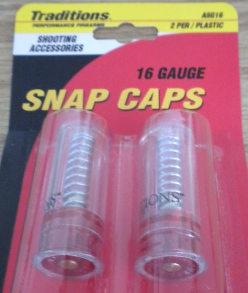 Traditions  Plastic Snap Caps 2 Pack for 16 Gauge # ASG16  New! Traditions  Plastic Snap Caps 2 Pack for 16 Gauge # ASG16  New!