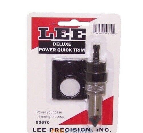 Lee COMBO Deluxe Power Trimmer + 38-55 Quick Trim Die 90670+91379 Lee COMBO Deluxe Power Trimmer + 38-55 Quick Trim Die 90670+91379