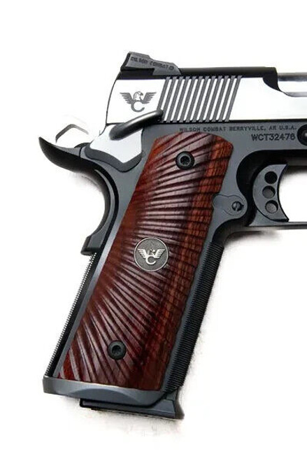 Wilson Combat 1911 Grips, Full Size, Cocobolo, Starburst Pattern # 351CSBF