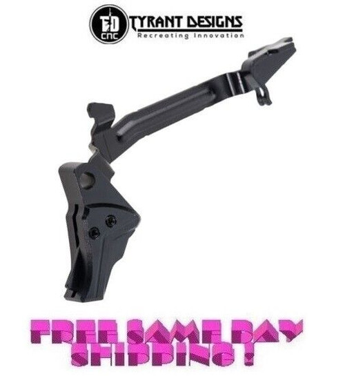 Tyrant Designs I.T.T.S Glock Gen 3-4 Trigger Black TD-GTRIG-3-4-Black-Black-BAR