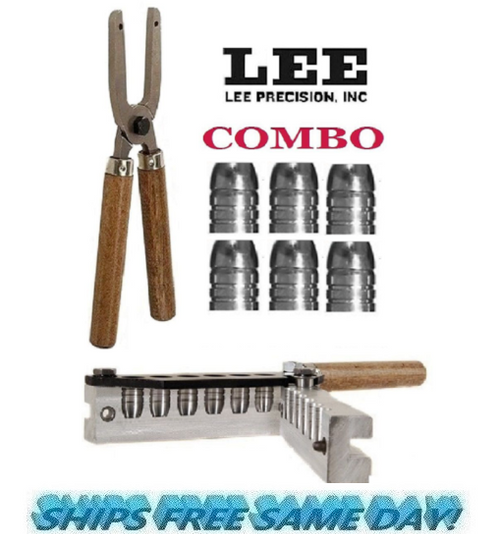 Lee COMBO 6-Cav Mold 45 ACP/45 Auto Rim /45 Colt (Long Colt) + Handles! # 90349