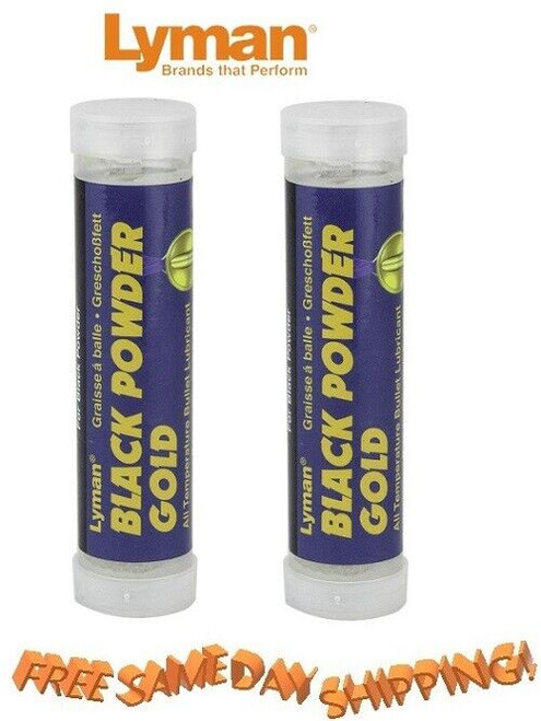 Lyman TWO Tubes of Black Powder Gold Bullet Lube # 2857266 New!
