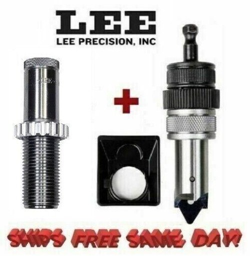 Lee Quick Trim Die w/ Deluxe Power Case Trimmer for 35 Remington NEW 90670+90403