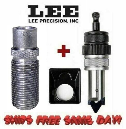 Lee Quick Trim Die w/ Deluxe Power Case Trimmer for 10mm Auto NEW! 90670+90193