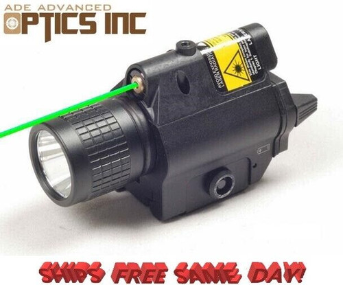 Ade Optics All Metal Rifle Tactical 200 Lumen CREE LED FlashLight w/ GREEN Laser Ade Optics All Metal Rifle Tactical 200 Lumen CREE LED FlashLight w/ GREEN Laser