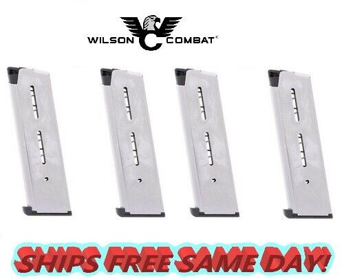Wilson Combat FOUR 1911 .45 ACP 8-Round Magazines With Pad NEW! # 47DC Wilson Combat FOUR 1911 .45 ACP 8-Round Magazines With Pad NEW! # 47DC