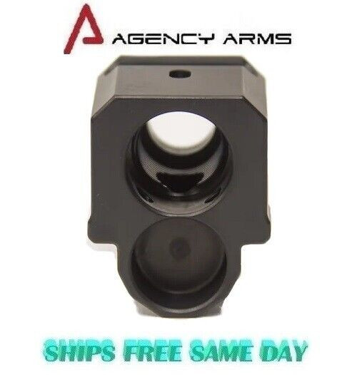 Agency Arms Gen 4 Fits Glock 17 1/2x28 Thread Pitch Compensator 417S-G4-BLK