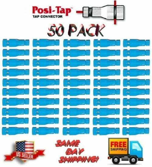 Posi-Tap  BLUE Re-usable WIRE TAP (EX-150B, #605) 14-16 AWG, 50 PACK PTA1618 New