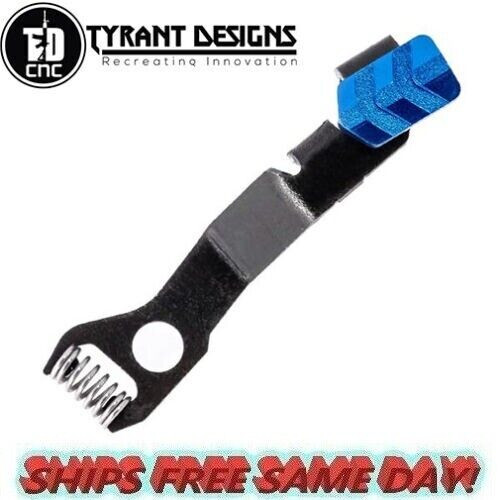 Tyrant Designs Glock G43/G43x/G48 Extended Slide Release, Blue TD-GSTOP-48-BLUE Tyrant Designs Glock G43/G43x/G48 Extended Slide Release, Blue TD-GSTOP-48-BLUE
