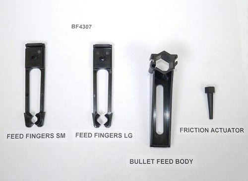 Lee Bullet Feeder Molded Parts Kit Small & Large Feeder Fingers Included #BF4307 Lee Bullet Feeder Molded Parts Kit Small & Large Feeder Fingers Included #BF4307