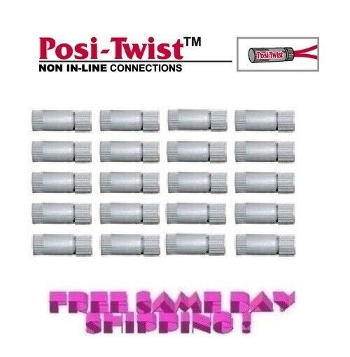 Posi-Twist 18-26 Gage (EX-120G) In Line Connector, 20 PACK NEW! PT2026G