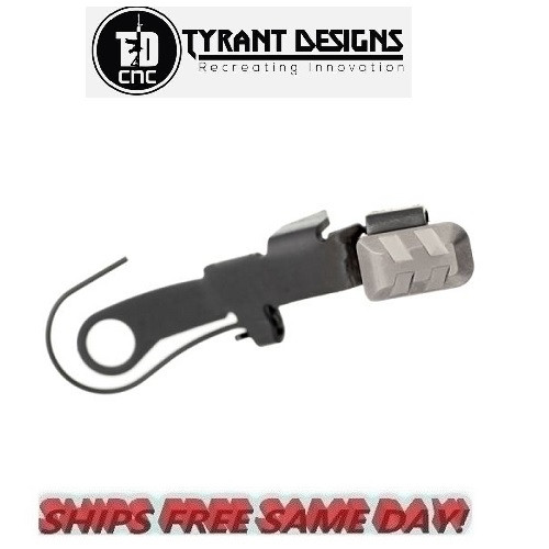 Tyrant Designs Glock G43/G43x/G48 Extended Slide Release, GREY# TD-GSTOP-48-G