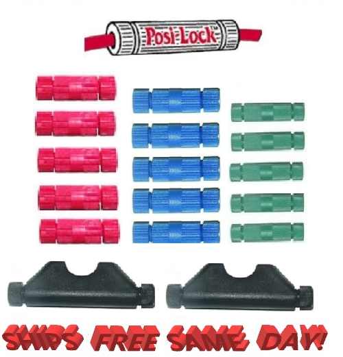 Posi-Lock 17 Piece Combo 6-8G,14-16G, 18-24G & FF1218 Mini Fuse Holder NEW!!