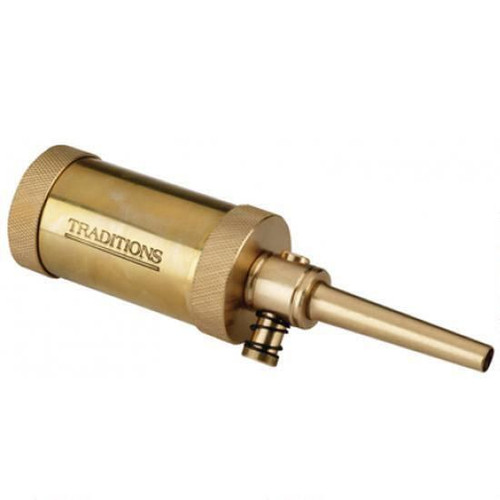 A1292 Traditions Solid Brass Black Powder Field Flask  2-1/2oz Capacity  New!