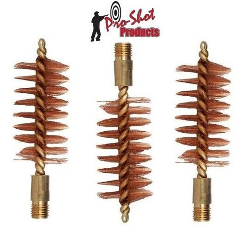 THREE Pro-Shot Shtgn. Bore Cleaning Brushes, 12 Gauge,  5/16-27 thread  # 12S