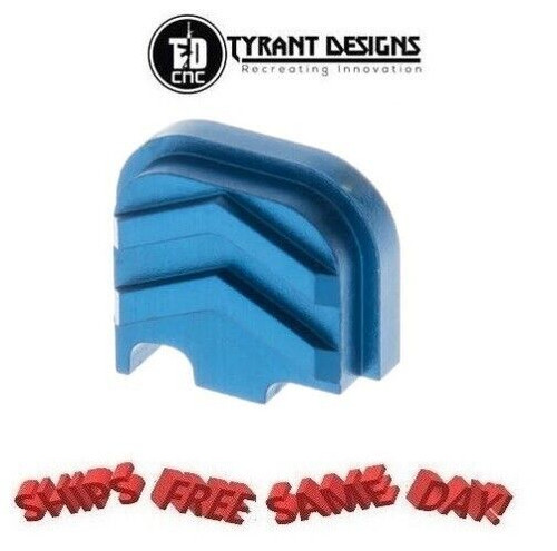 Tyrant Designs Glock 43X/48 Slide Cover Plate, BLUE NEW! # TD-G43X-48SP-BLUE Tyrant Designs Glock 43X/48 Slide Cover Plate, BLUE NEW! # TD-G43X-48SP-BLUE