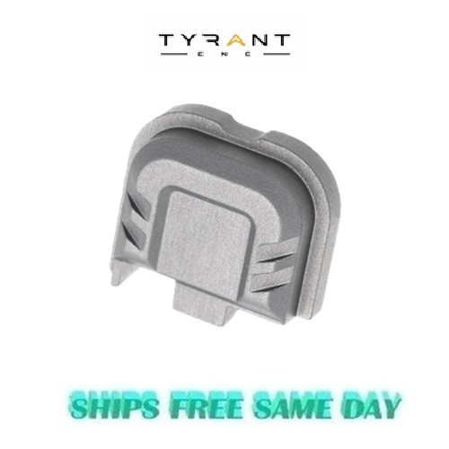 Tyrant CNC Glock 43X/48 Slide Cover Plate, GREY NEW! # TD-G43X-48SP-GREY