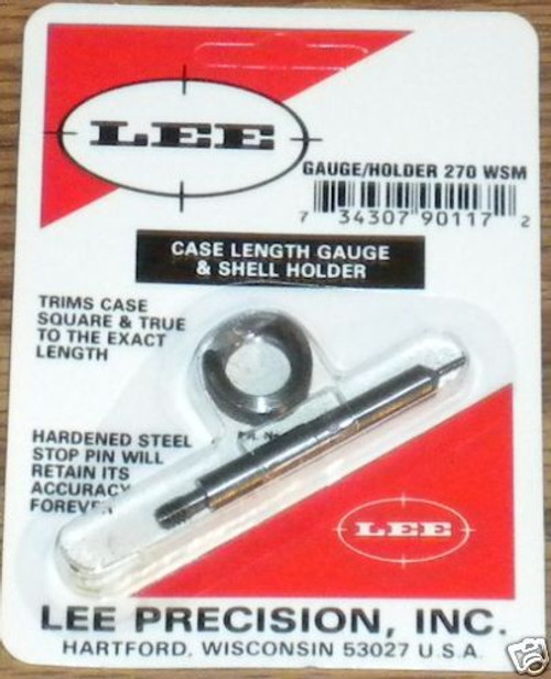 Lee Case Length Gage and Shellholder 270 Win Short Mag (WSM)  # 90117   New! Lee Case Length Gage and Shellholder 270 Win Short Mag (WSM)  # 90117   New!