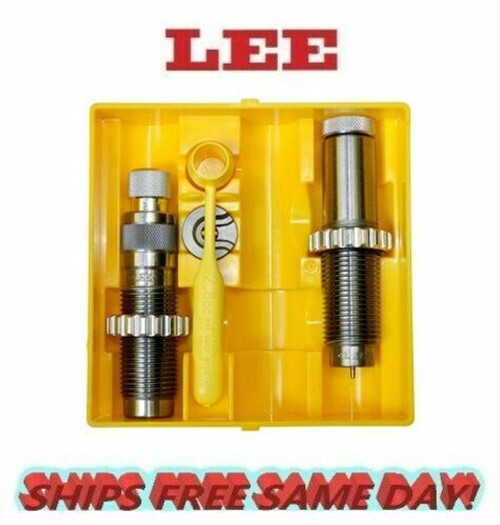 Lee 2 Die Collet Neck Sizer Set for  338 WINCHESTER MAGNUM  New! # 90721