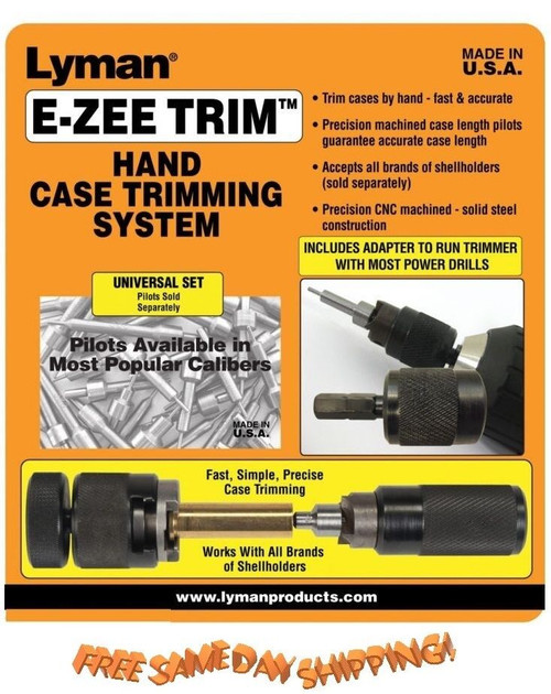 Lyman E-ZEE TRIM Hand Case Trimmer (NO PILOTS) 7821890  New!