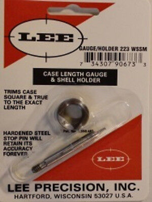 Lee Case Length Gage & Shellholder 223 Win Super Short Mag # 90673 New! Lee Case Length Gage & Shellholder 223 Win Super Short Mag # 90673 New!