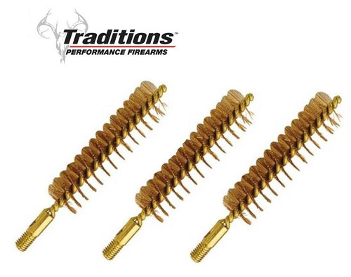 Traditions Bronze Bristle Cleaning Brush .50/.54 Cal. Package of 3  # A1278 New! Traditions Bronze Bristle Cleaning Brush .50/.54 Cal. Package of 3  # A1278 New!