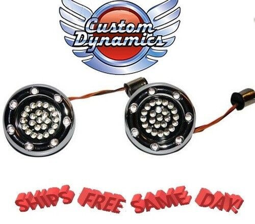 Custom Dynamics Plug and Play 1157 Front Bullet Rings for Harley Davidson NEW!