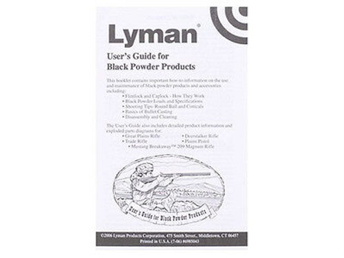 Lyman Black Powder User's  Guide * 6985043 * New!