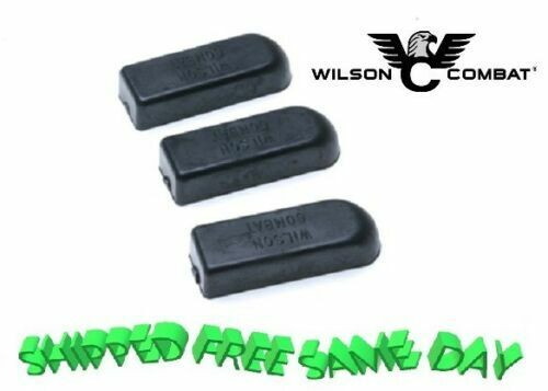 Wilson Combat Base Pad for 1911, Standard (.360"), Glue-On, Black, 3 PK! # 5