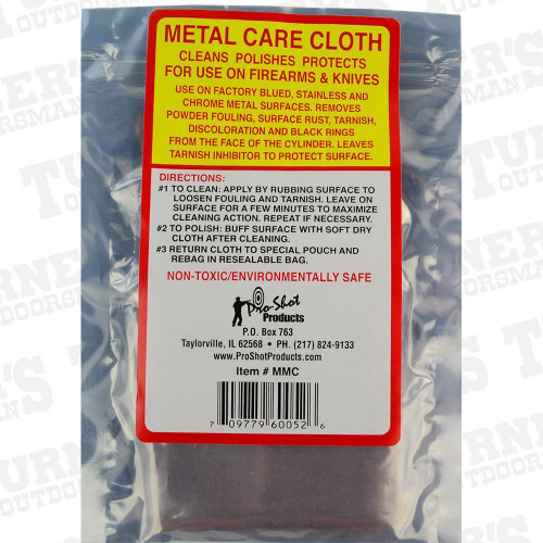 Pro-Shot Metal Care Cloth (Makes Polish Obsolete)  # MMC    New!