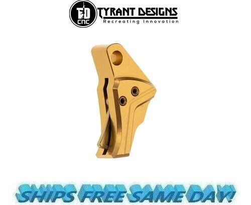 Tyrant Designs Glock Gen 5 Compatible Trigger, Alum GOLD # TD-GTRIG-5-GOLD-GOLD