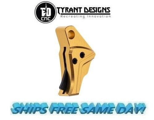 Tyrant Designs Glock Gen 5 Compatible Trigger, GOLD/BLACK #TD-GTRIG-5-GOLD-BLACK Tyrant Designs Glock Gen 5 Compatible Trigger, GOLD/BLACK #TD-GTRIG-5-GOLD-BLACK