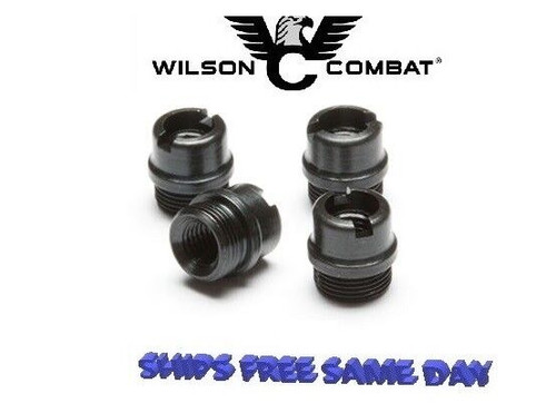 Wilson Combat 1911 Grip Screw Bushings, Blue, Package of 4 NEW!  # 684B Wilson Combat 1911 Grip Screw Bushings, Blue, Package of 4 NEW!  # 684B